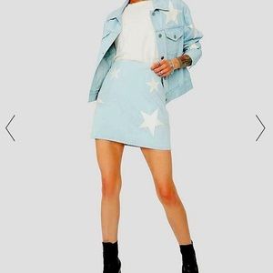 Le Lis A Star is Born Denim Skirt